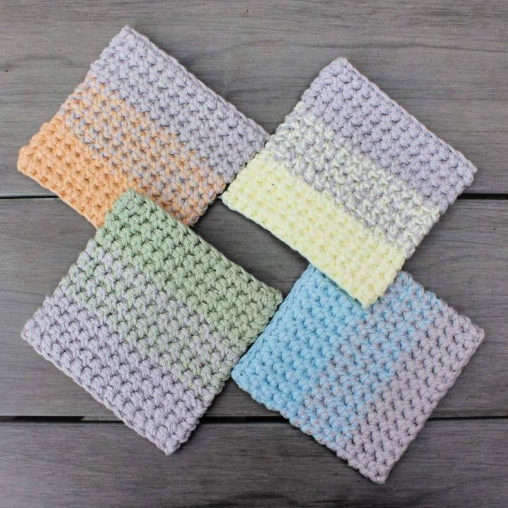 Ombre Square Coasters Design - Free Pattern