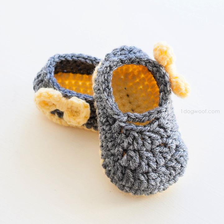 Crochet Piper Jane Baby Shoes Pattern For Baby Girl