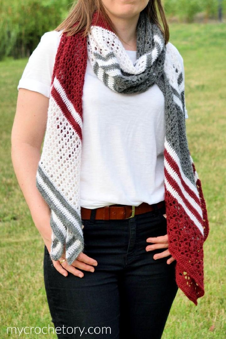 Quick Easy Crochet Arrow Wrap Pattern