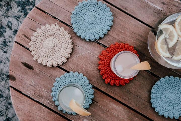 Simple Crochet Round Coaster Pattern for Beginners