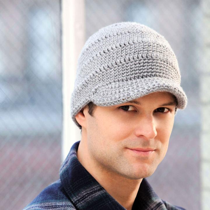 Crochet Streetwise Men Winter Hat