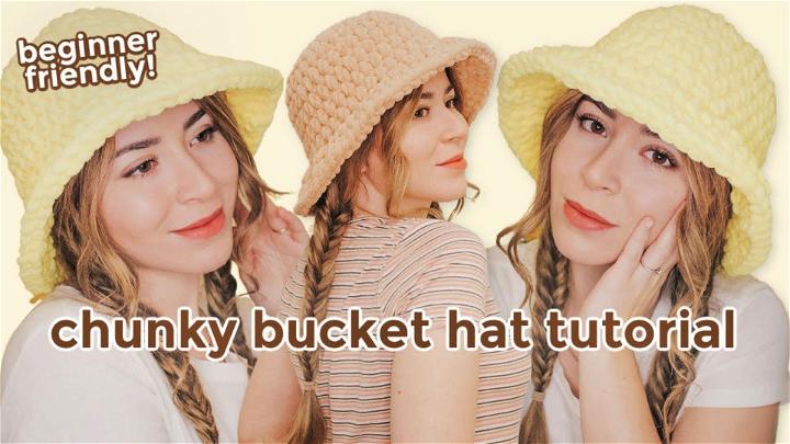 Super Easy DIY Chunky Bucket Hat - Free Pattern