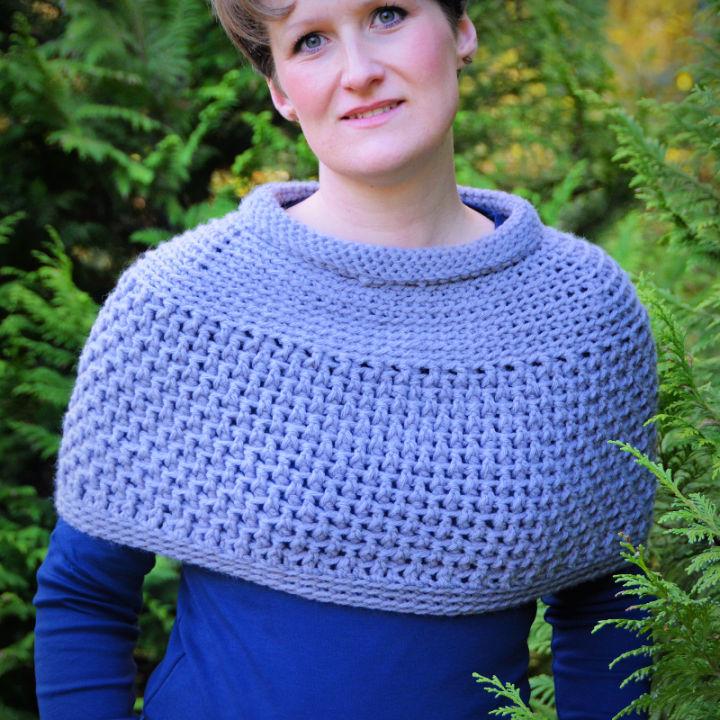 The Vintage Crochet Grey Capelet Pattern