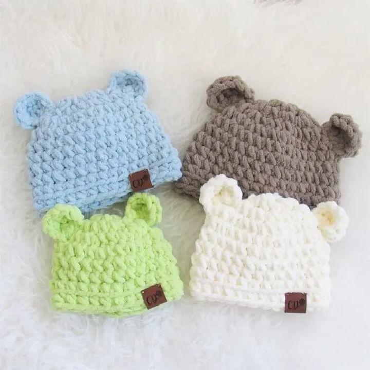 20 Minute Crochet Baby Hat Pattern