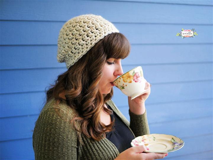 30 Minute Crochet Slouchy Hat Pattern for Beginners
