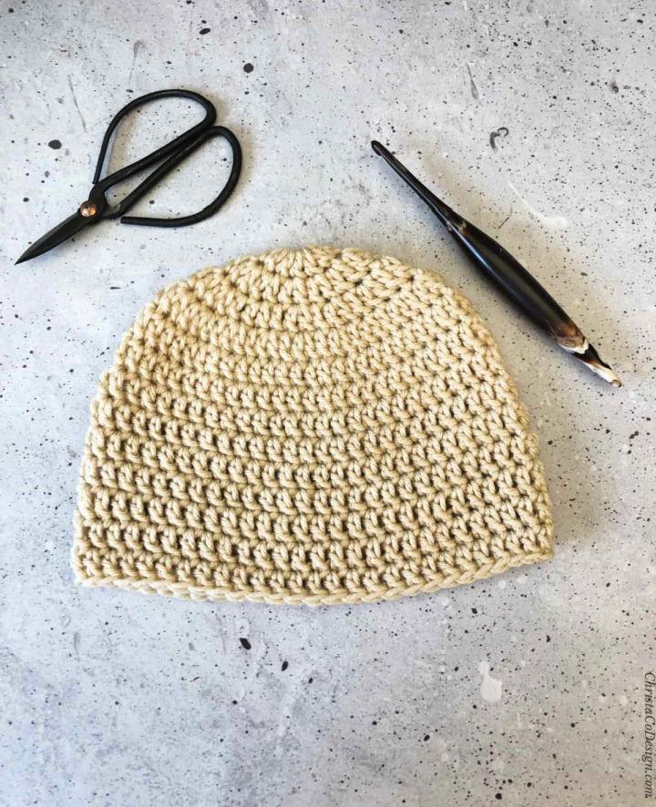 Basic Double Crochet Beanie Pattern for Beginners