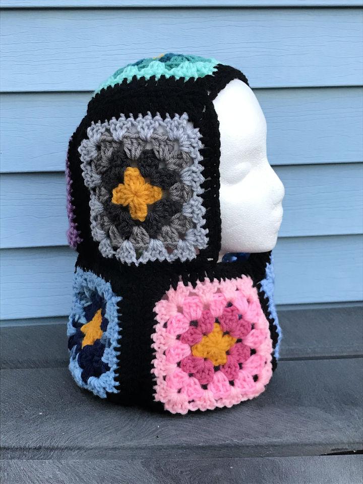 Beautiful Crochet Granny Square Balaclava Pattern