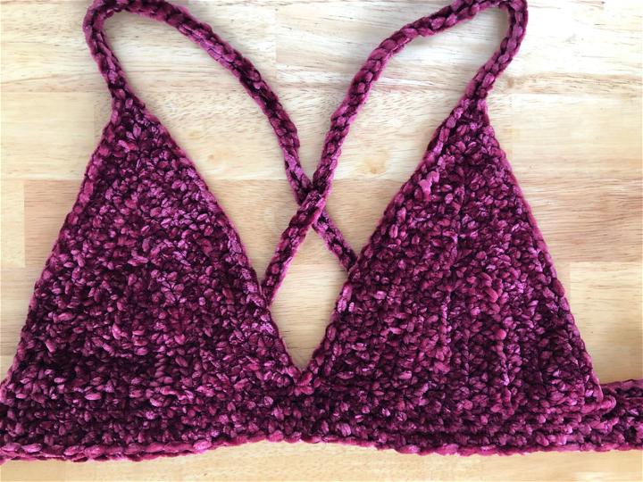Beautiful Crochet Velvet Bra Pattern
