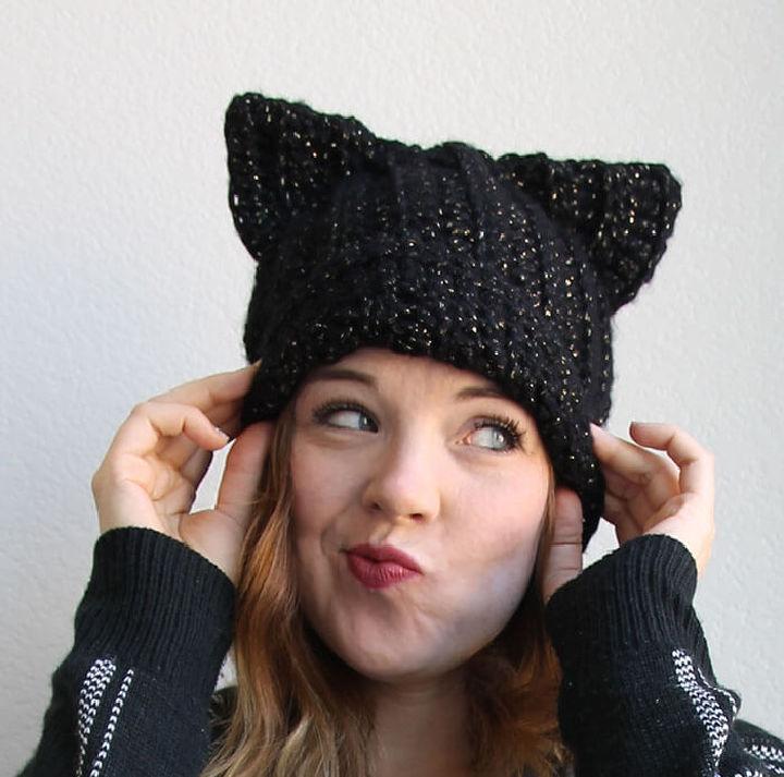 Best Black Cat Slouch Hat Crochet Pattern