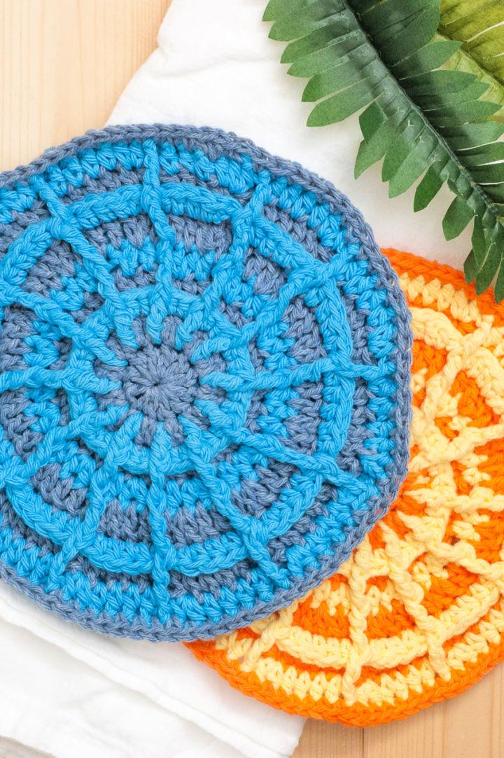 Best Wagon Wheel Potholder Crochet Pattern