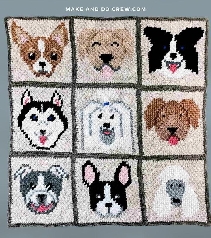C2C Crochet Animal Blanket - Free Pattern