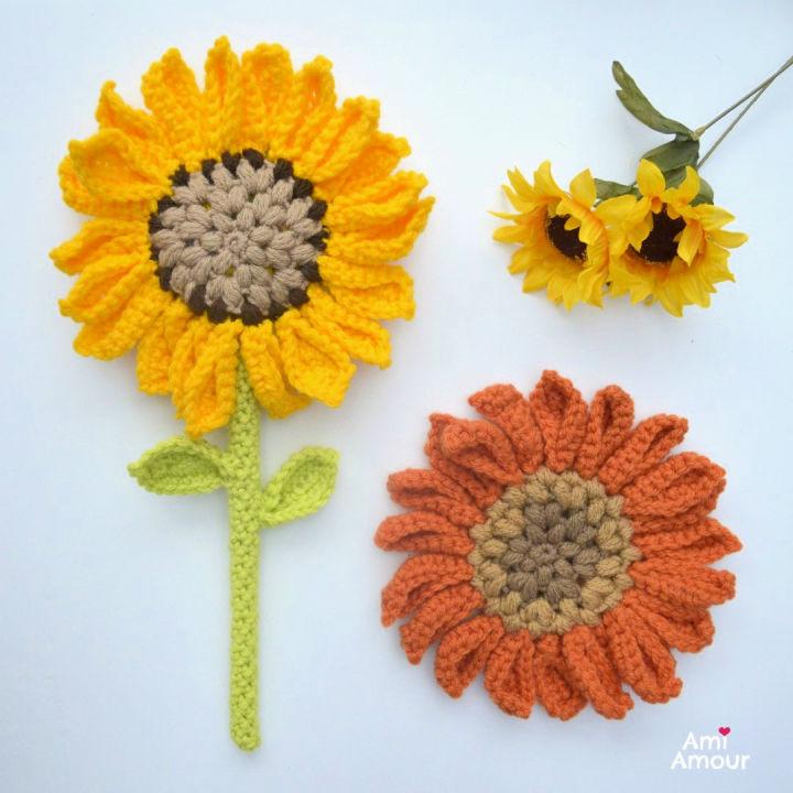 Cheerful Crochet Sunflower Pattern