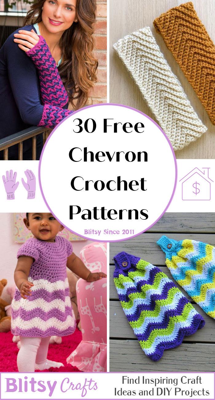 30 Free Chevron Crochet Pattern Collection Blitsy