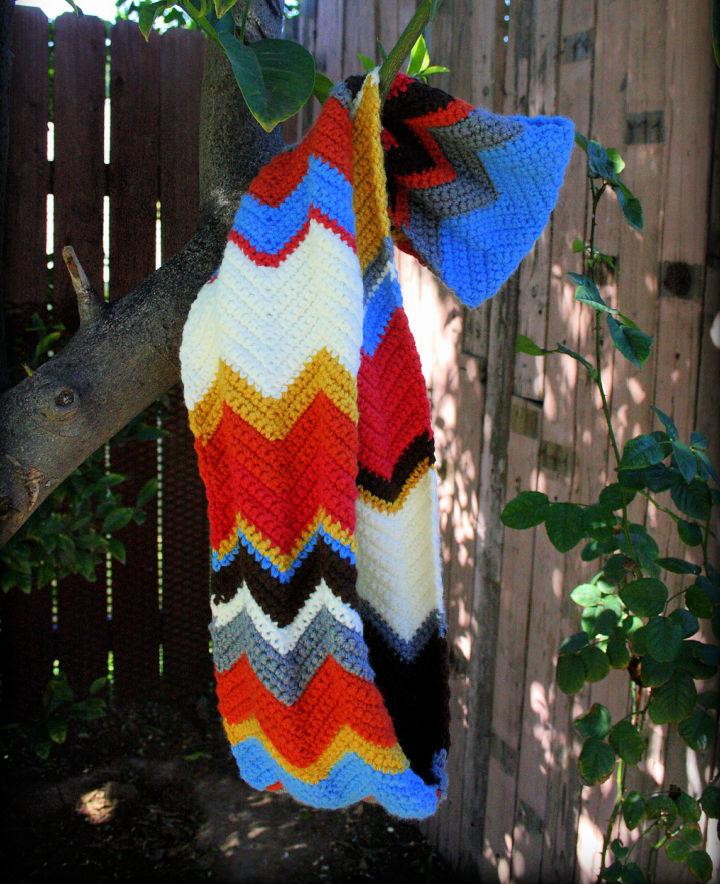 Chevron Infinity Scarf Crochet Pattern