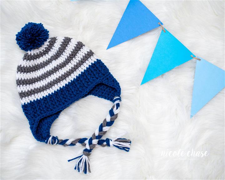 Childrens Crochet Spirit Earflap Hat Pattern