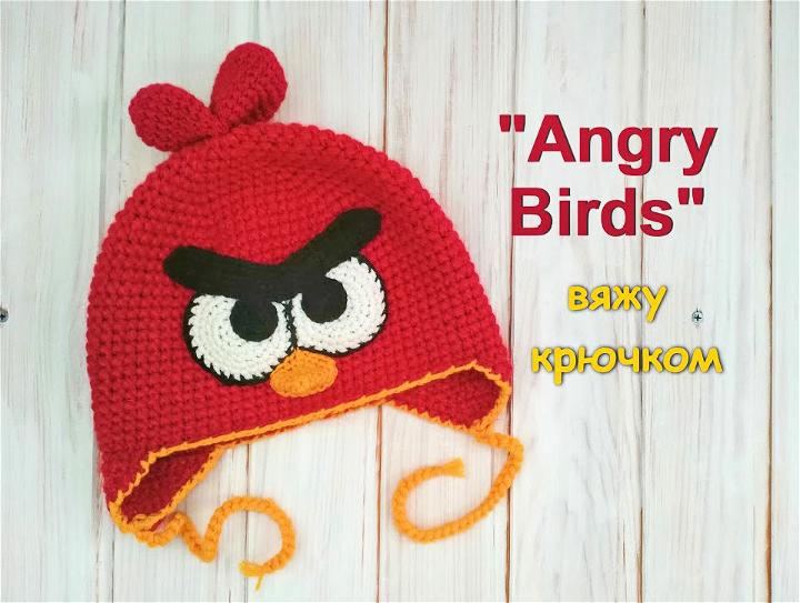 Crochet Angry Bird Hat Pattern