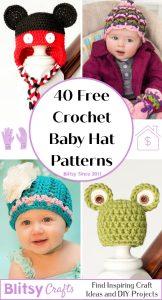 40 Free Crochet Baby Hat Patterns (All Sizes Pattern)