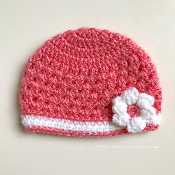 Crochet Babys Lacy Springtime Beanie Pattern