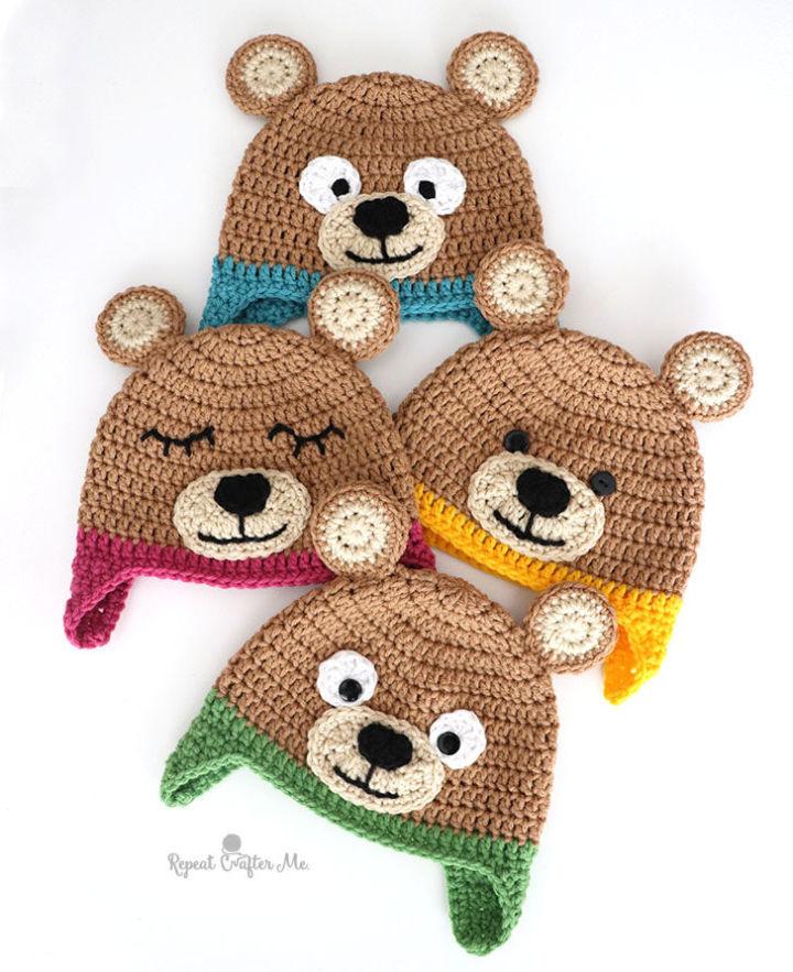 Unique Free Crochet Bear Hat Pattern