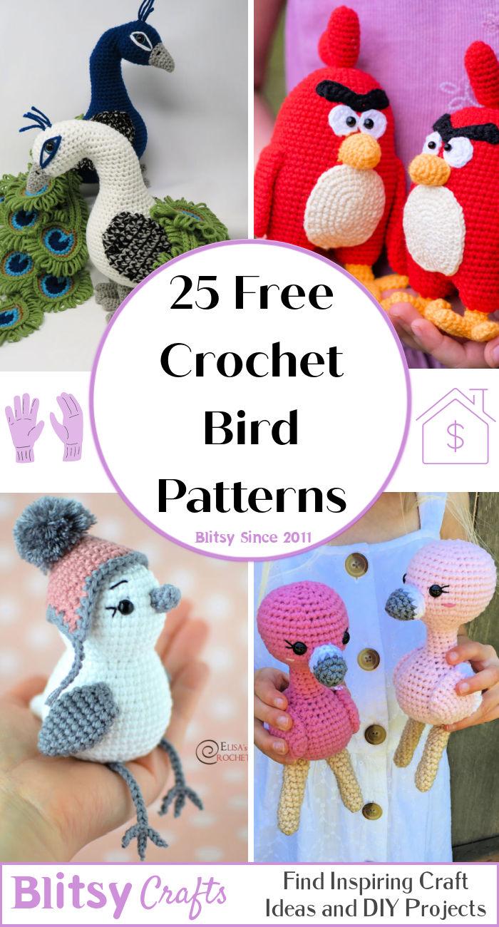 25 Free Crochet Bird Patterns (Amigurumi Pattern) - Blitsy