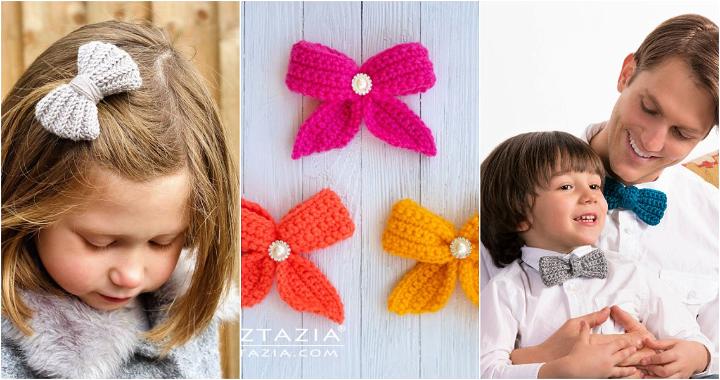 35 Free Crochet Bow Patterns (Crochet Bow Tie Pattern)