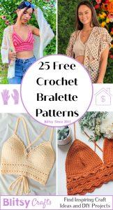 25 Free Crochet Bralette Patterns (Bra Top Pattern)