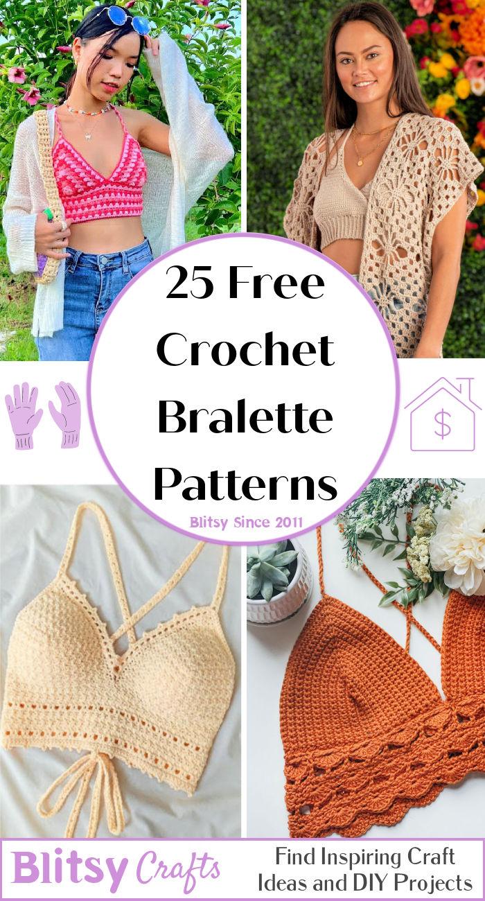 Crochet Front Closure Bikini Top/Bralette pattern by Hang Nguyen