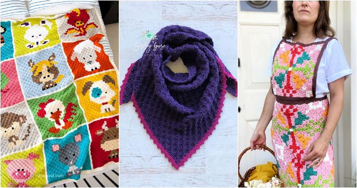 40 Free c2c Crochet Patterns (How to With Easy Pattern) - Crochet C2C Pattern