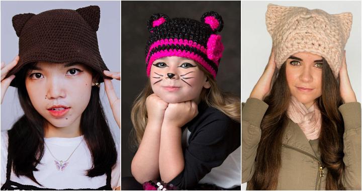 Kitty Cat Hat Crochet