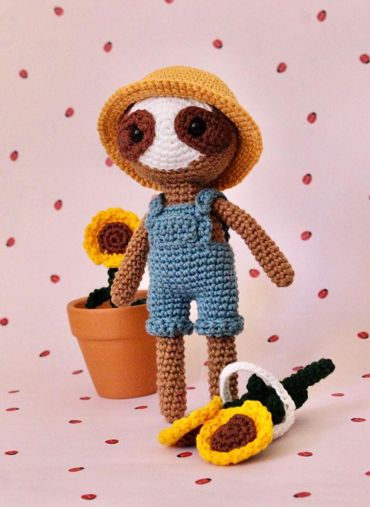 Crochet Charlotte the Sloth Step By Step Instructions