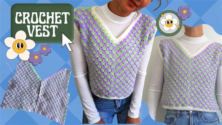 Crochet Corner to Corner Stitch Vest Pattern