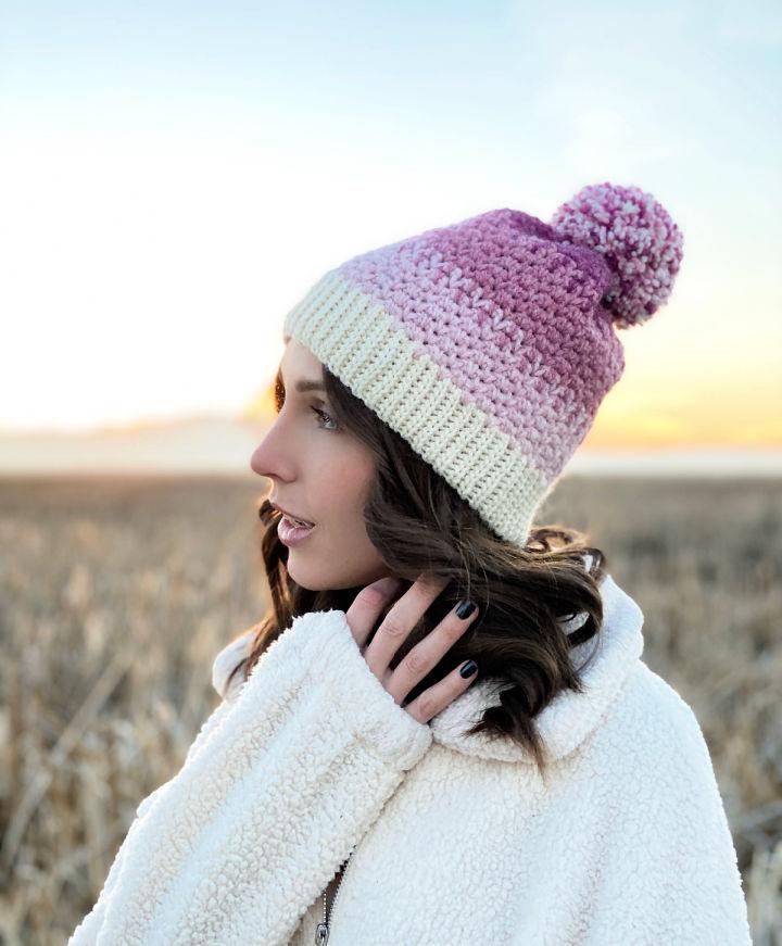 Cool Crochet Cranberry Frost Beanie Pattern