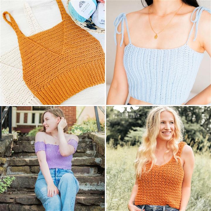 30 Free Crochet Crop Top Patterns (Tank Top Pattern)