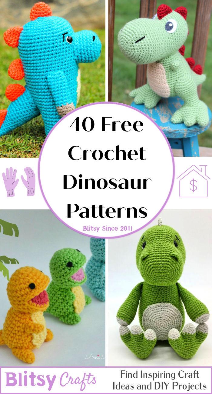40 Free Crochet Dinosaur Patterns (Dinosaur Amigurumi Pattern)