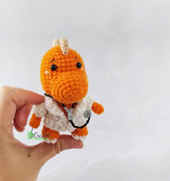 Crochet Dru the Dino Doctor Pattern