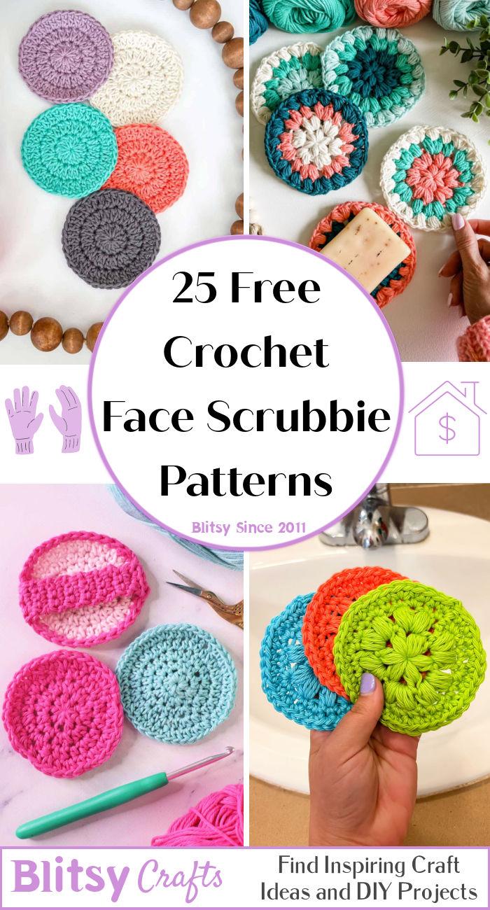 25 Free Crochet Face Scrubbies Pattern