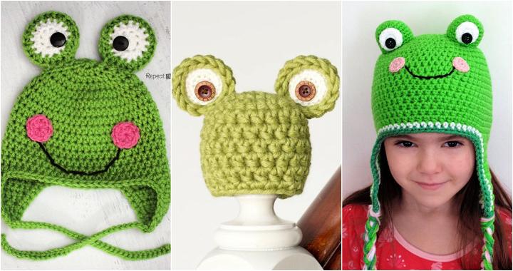 15 Free Crochet Frog Hat Patterns ( Crochet Frog Beanie Pattern)