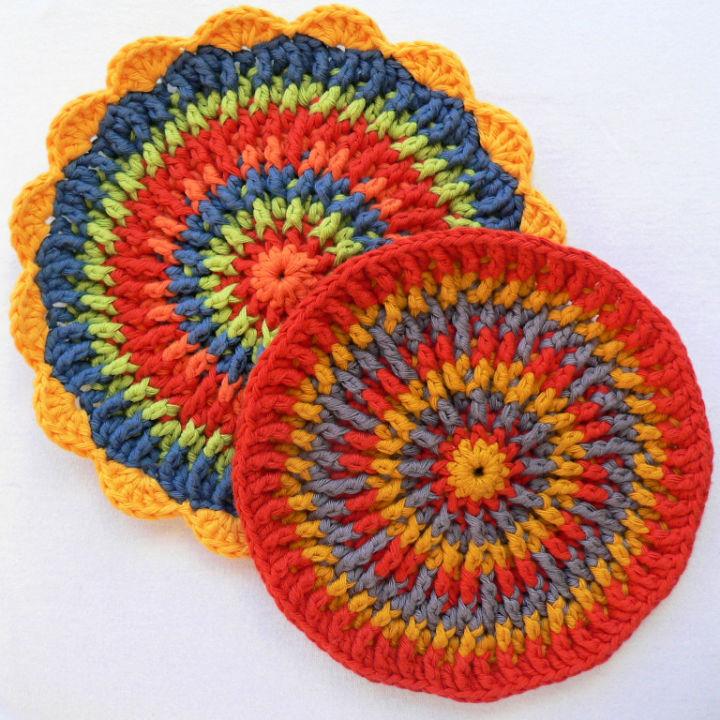Crochet Front Post Frenzy Potholder Pattern