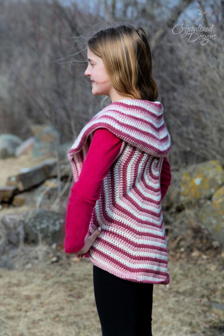 Crochet Girls Lollipop Circle Vest or Shrug Pattern