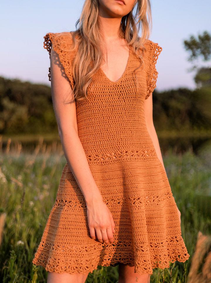 Free Crochet Golden Hour Sun Dress Pattern