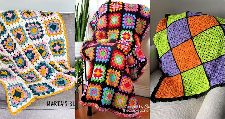 Crochet Granny Square Blanket Pattern