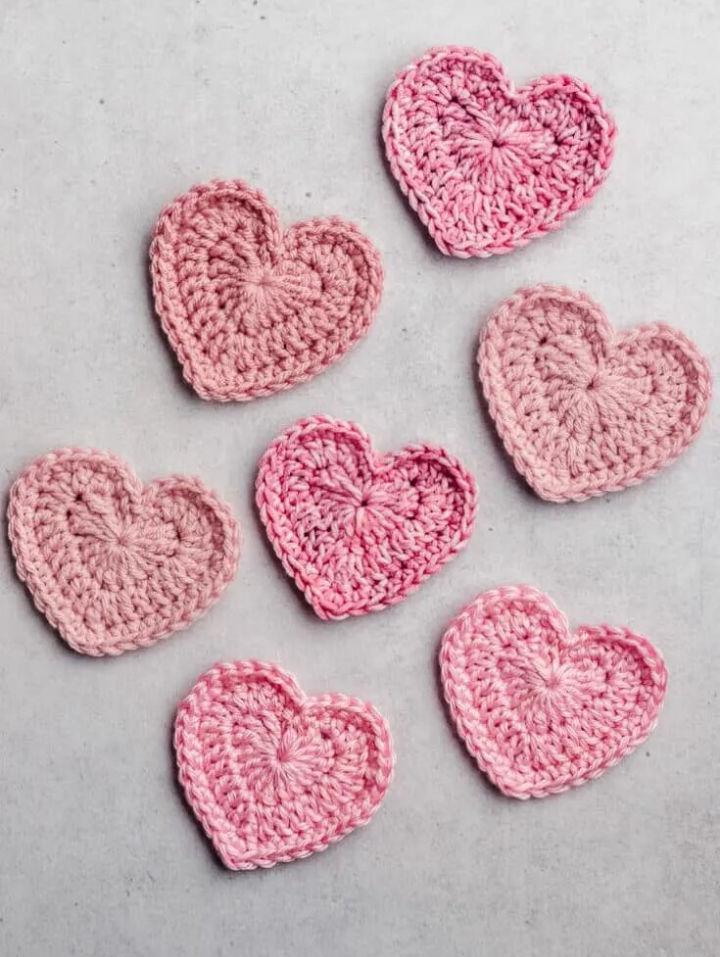 Crochet Heart Step by Step Instructions
