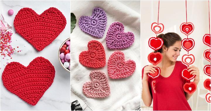 40 Easy Crochet Hearts: Free Crochet Heart Pattern