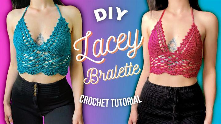 Crochet Lace Detailed Bralette Pattern