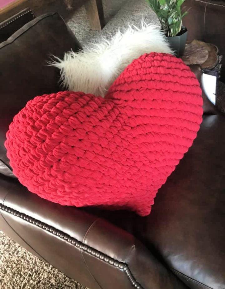 Crochet Large Amigurumi Love Heart Pattern