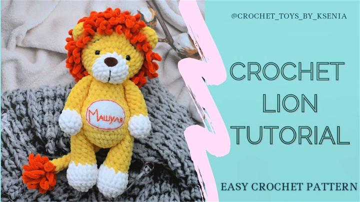 Crochet Lion Plush Toy Pattern
