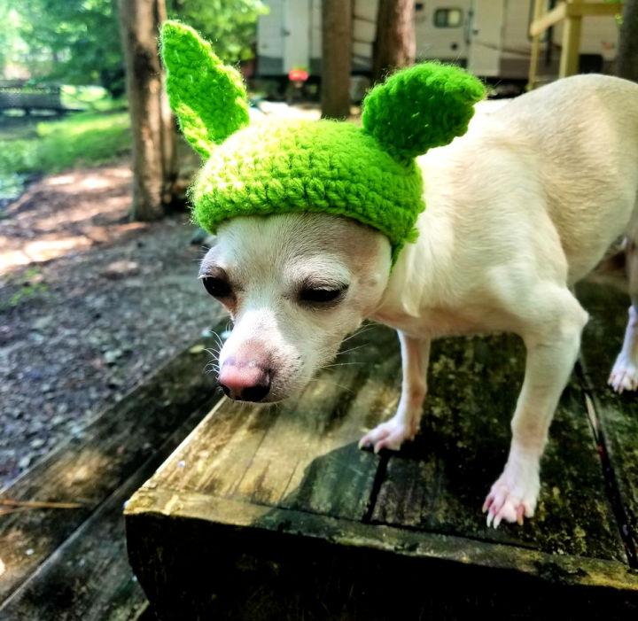 Crochet Little Baby Yoda Pet Hat Pattern