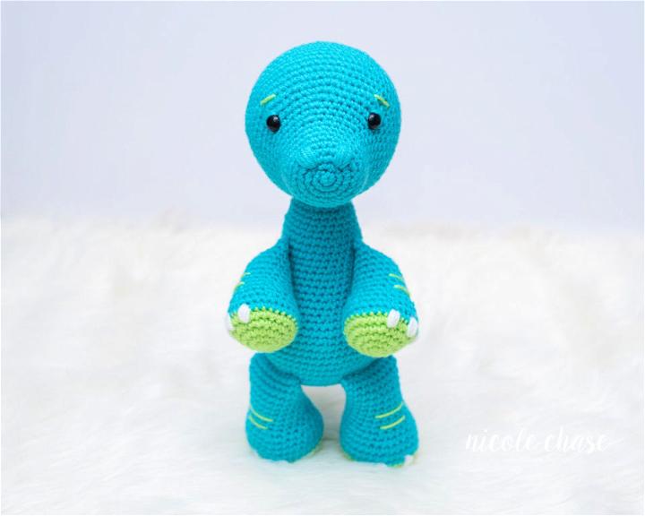 Crocheted Longneck Stuffed Dinosaur Pattern