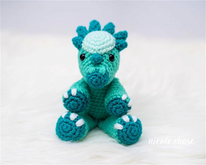 Crochet Mini Stevie the Stygimoloch Dinosaur Pattern