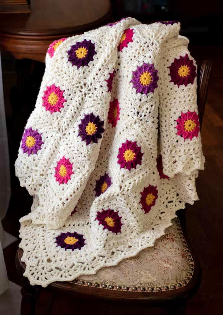 Crochet My Mothers Garden Flower Afghan Pattern